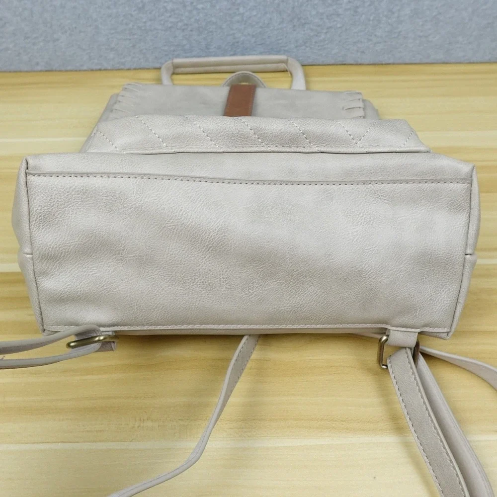 Star Wars Rey Mini Backpack Bag Beige Convertible Faux Leather Bioworld Ep 9